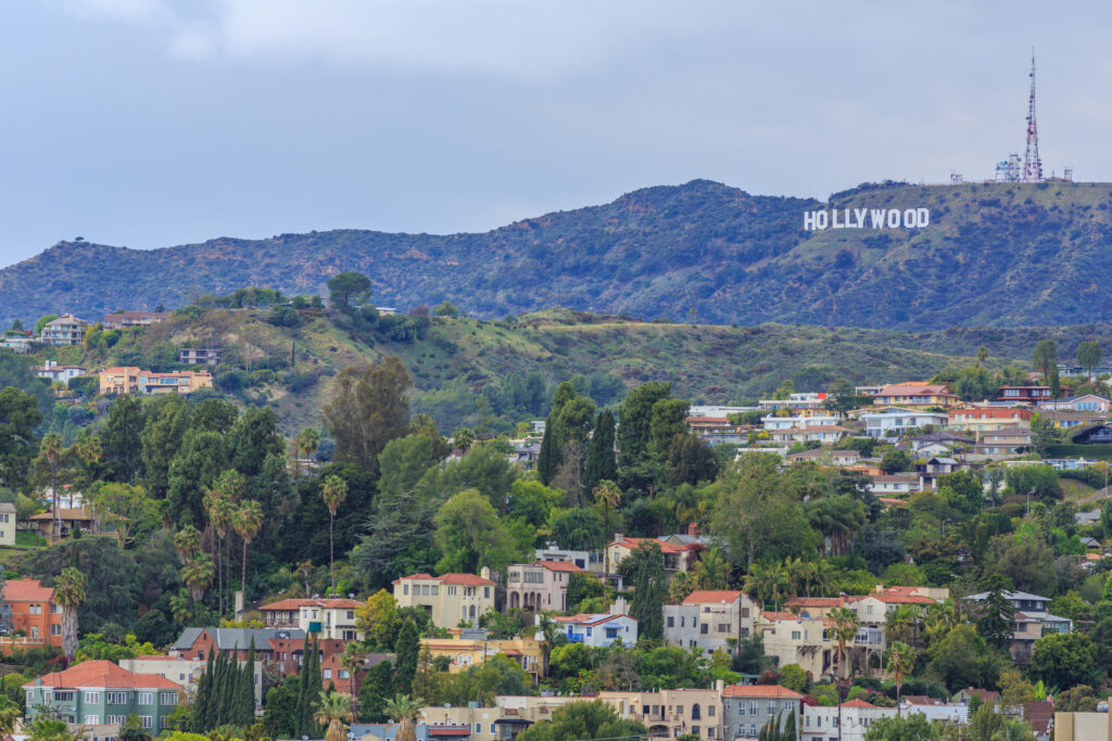 The,Photo,Shows,A,Panoramic,View,Of,The,Hollywood,Hills