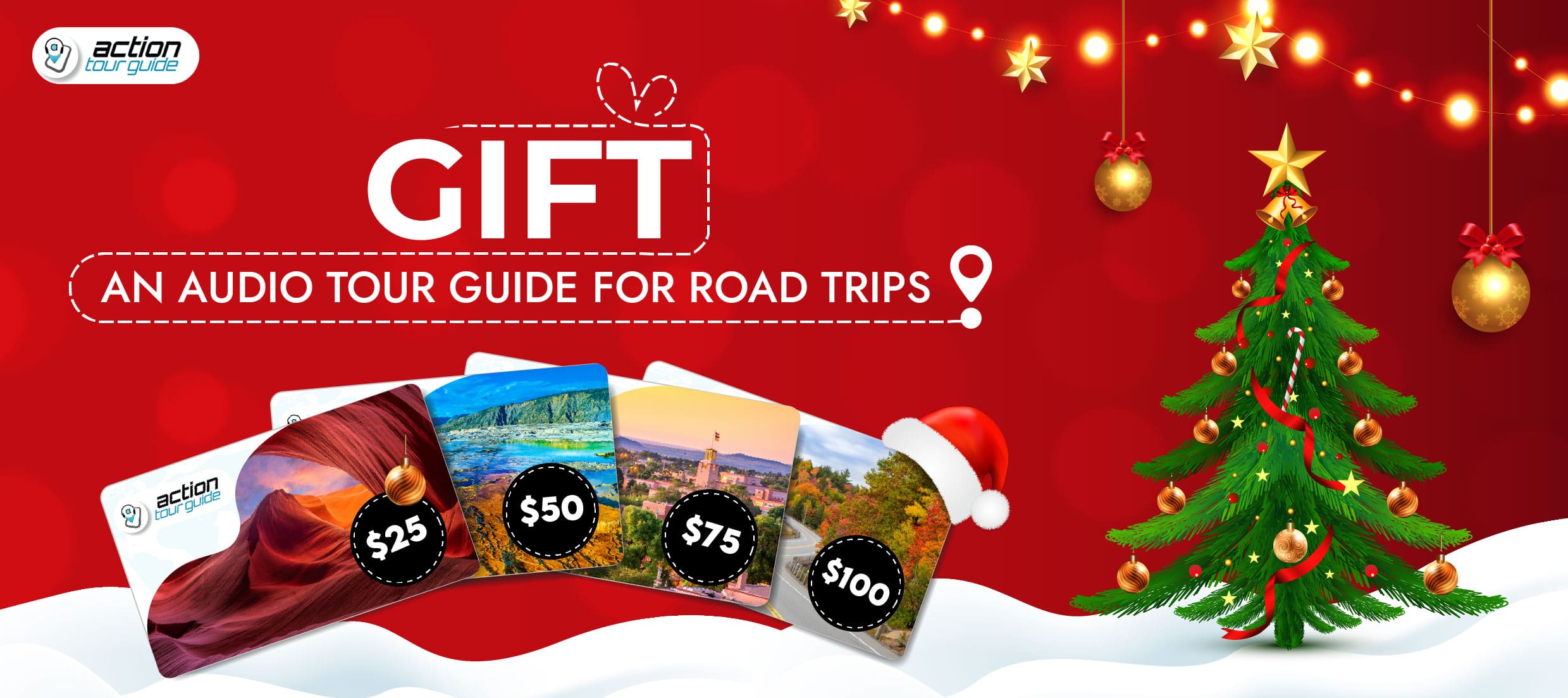 Christmas gift card banner